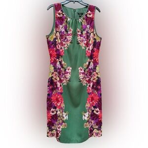 Ann Taylor floral sheath dress, size 10